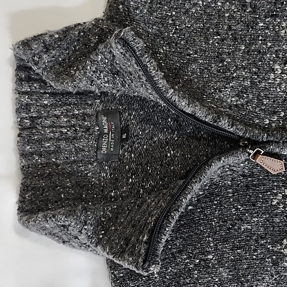 EUC Lorenzo Magni 1/4 zip wool blend sweater, size XL. Made in Italy! - Picture 2 of 4